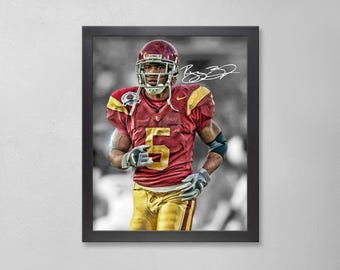Reggie Bush Autogrammed Style Poster: USC Trojans Poster PNGAA Personalisierte Kunst