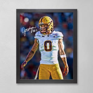 Jordyn Tyson Arizona State Sun Devils Autographed Poster: NCAA Sports Art