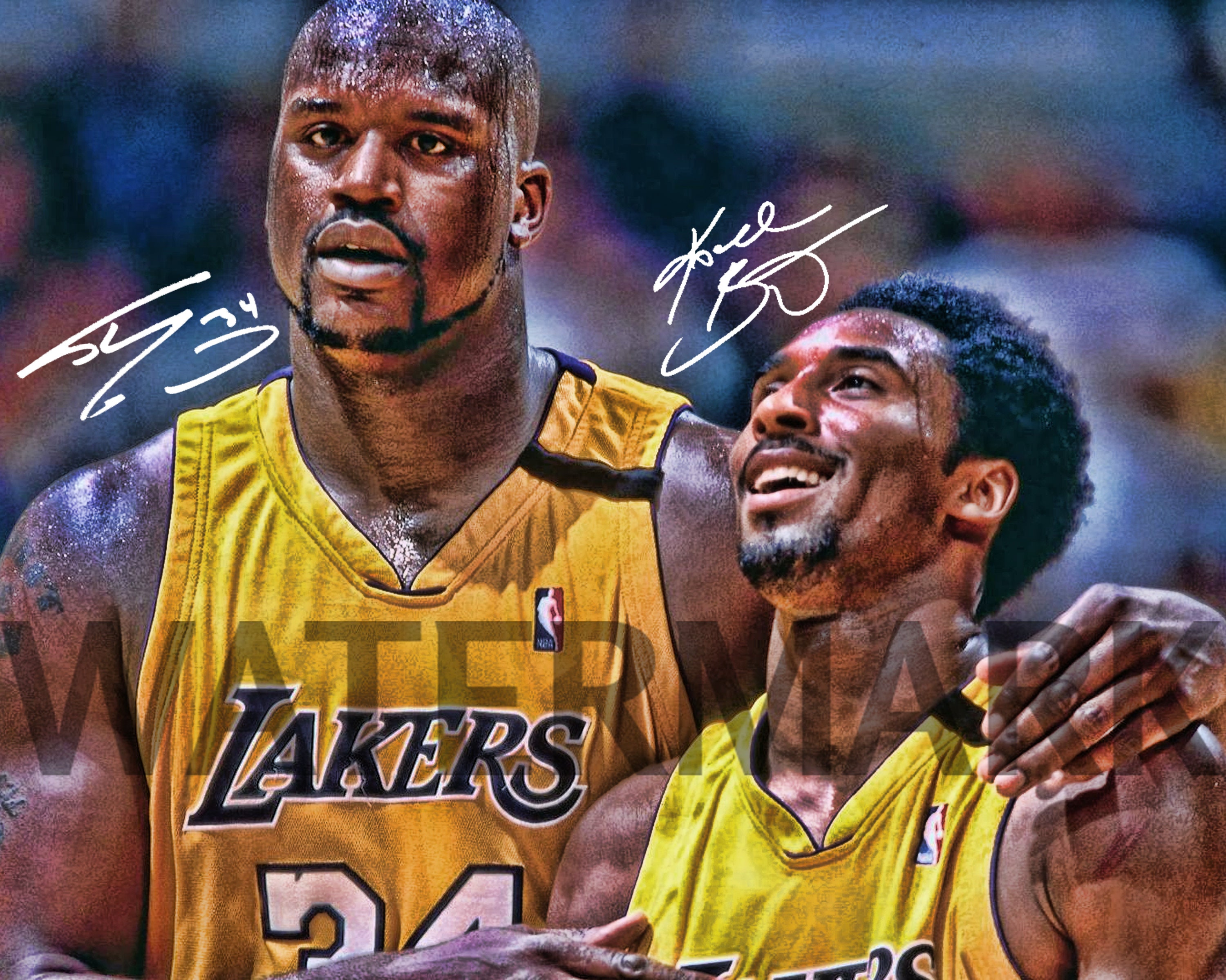 kobe-bryant-and-shaquille-o-neal-los-angeles-lakers-etsy