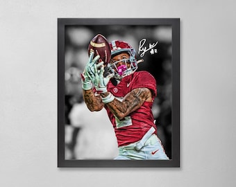 Jane Williams Autogrammed Style Poster: Alabama Crimson Tide WCFA personalisierte Kunst