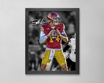 Jayden Maiava signiertes Poster: Personalisierte USC Trojans NCAA-Kunst