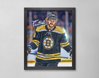 David Pastrnak Autographed Style Poster: Boston Bruins NHL Personalized Art