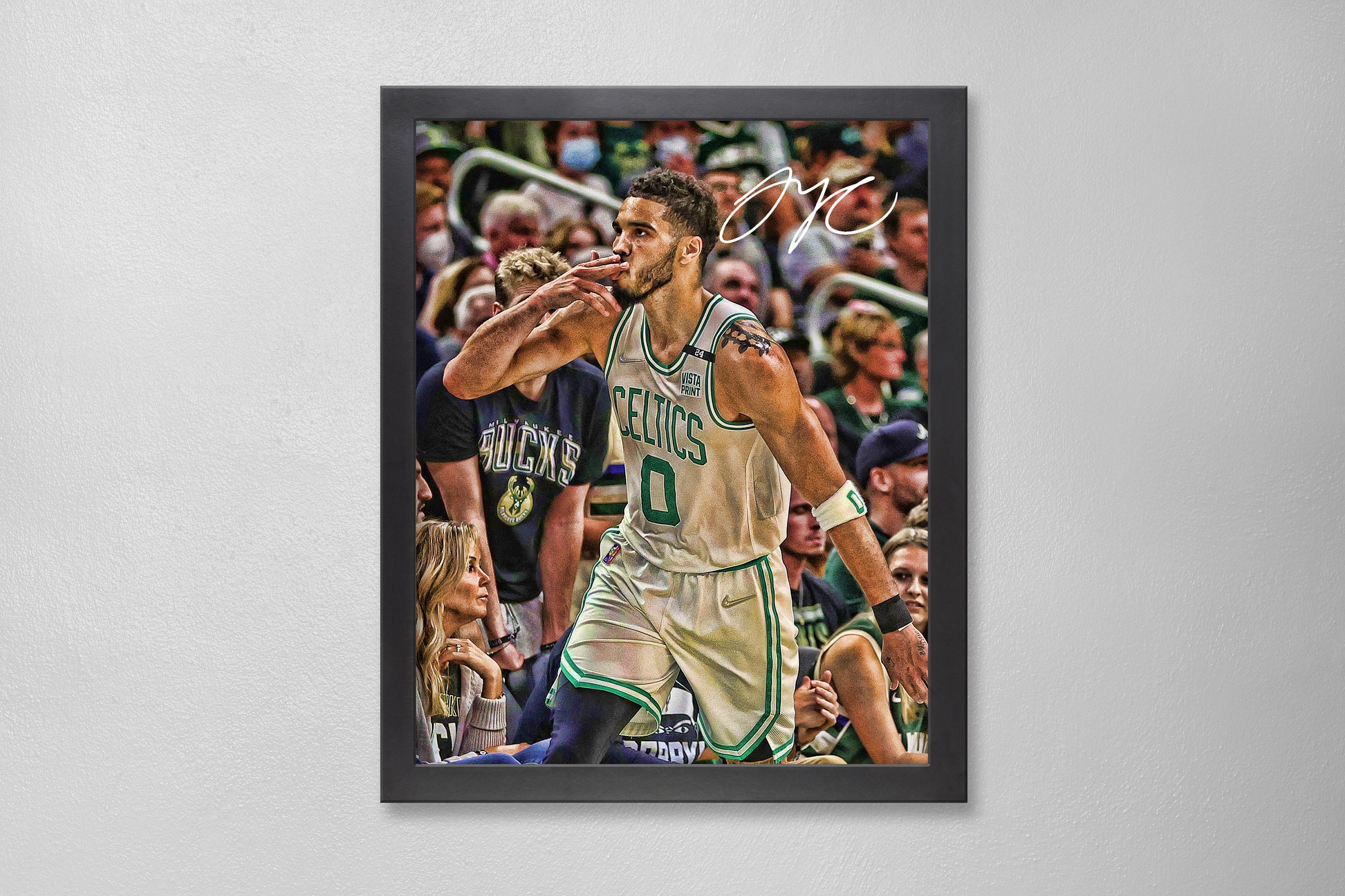 Jayson Tatum Boston Celtics Framed Autographed 11 X 14