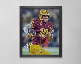 Sam Leavitt Autogrammed Style Poster: Arizona State SunDevilsNCAAPersonalisierte Kunst