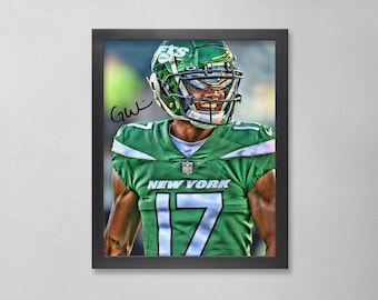 Garrett Wilson Autographed Style Poster: New York Jets NFL Personalized Art