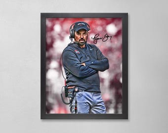 Ryan Day Autographed Style Poster: Ohio State Buckeyes NCAA Personalized Art