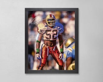 Ray Lewis Autographed Style Poster: Miami Hurricanes NCAA Personalized Art