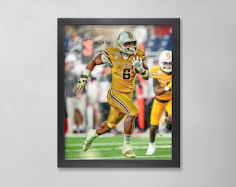 Jalen Buckley signiertes Poster: Personalisierte Kunst der Western Michigan Broncos (NCAA)