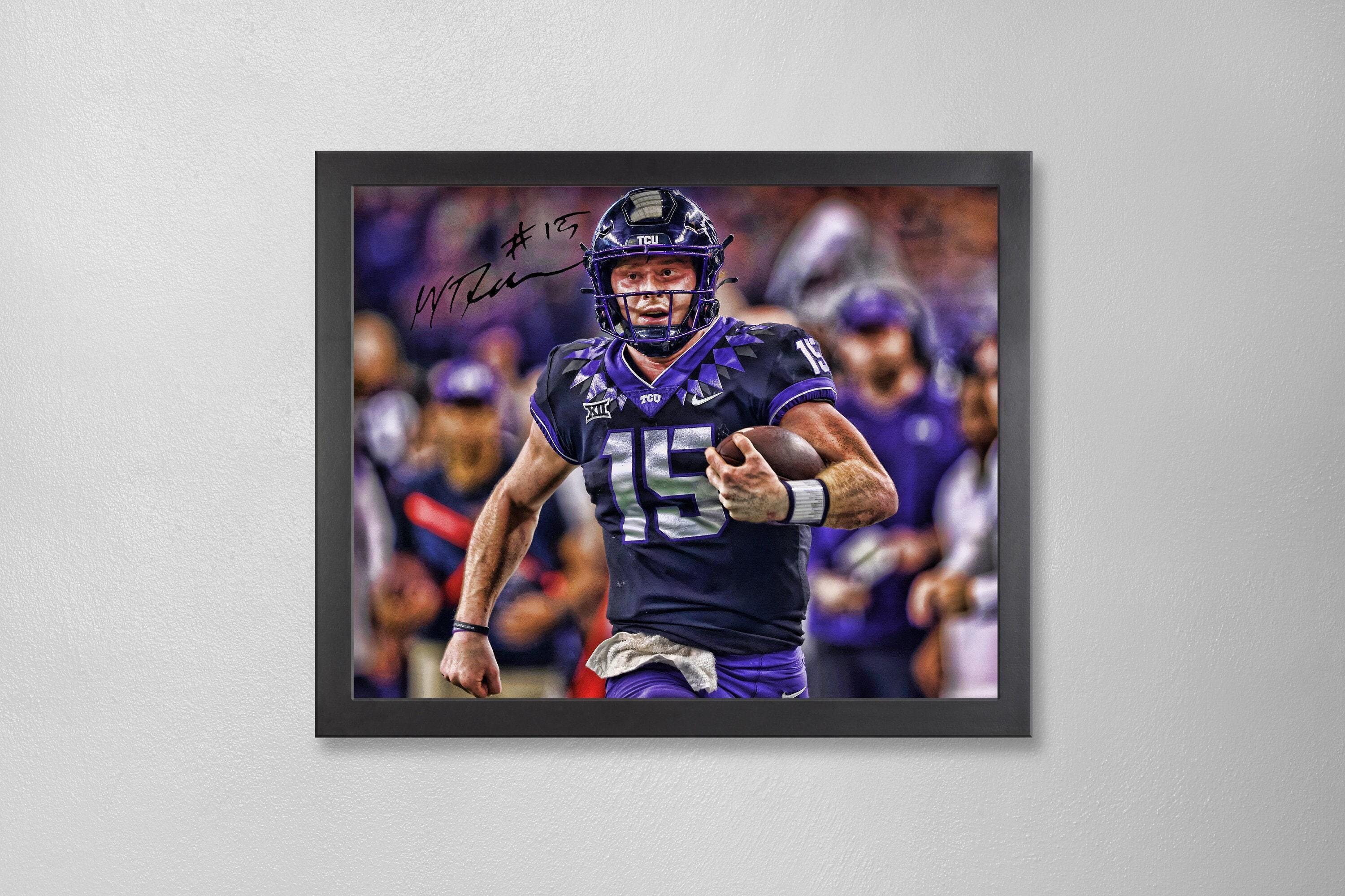 マックス・ダガン直筆サイン入りポスター：TCUホーンドフロッグス NCAA 