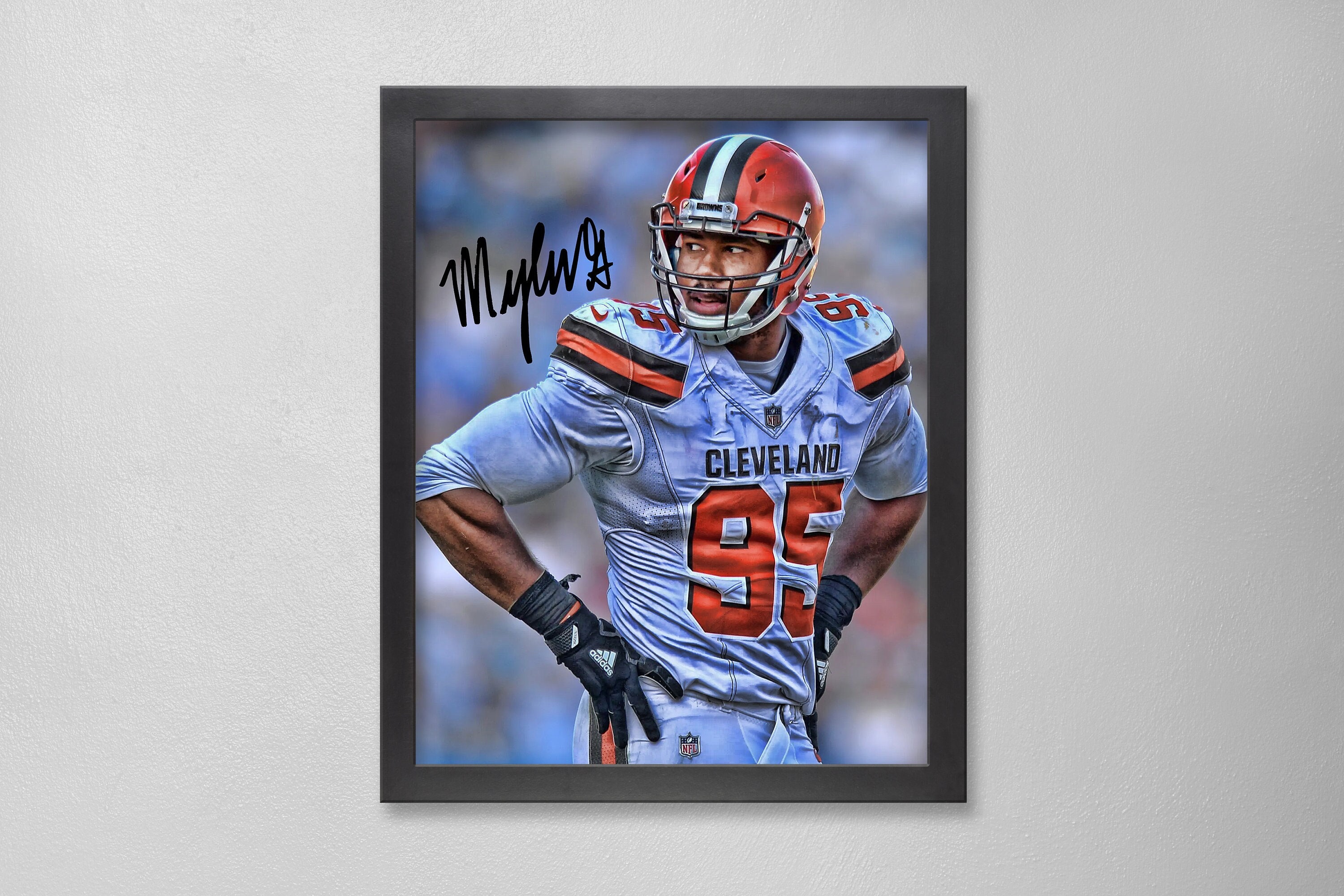 Myles Garrett Cleveland Browns Poster Art Autographed NFL 4x6, 5x7 ...