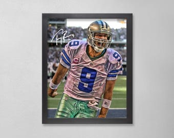 NFL トニー・ドーセット サイン入りフォト（プリント額装 アメフト レジェンド 新品 トニー・ドーセット ダラス・カウボーイズ、NFL、限定アート