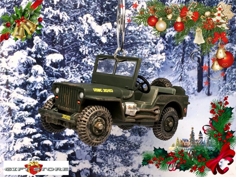 Rare Christmas Tree Ornament Jeep Willys Ford Gpgpw WW2 4x4 Etsy