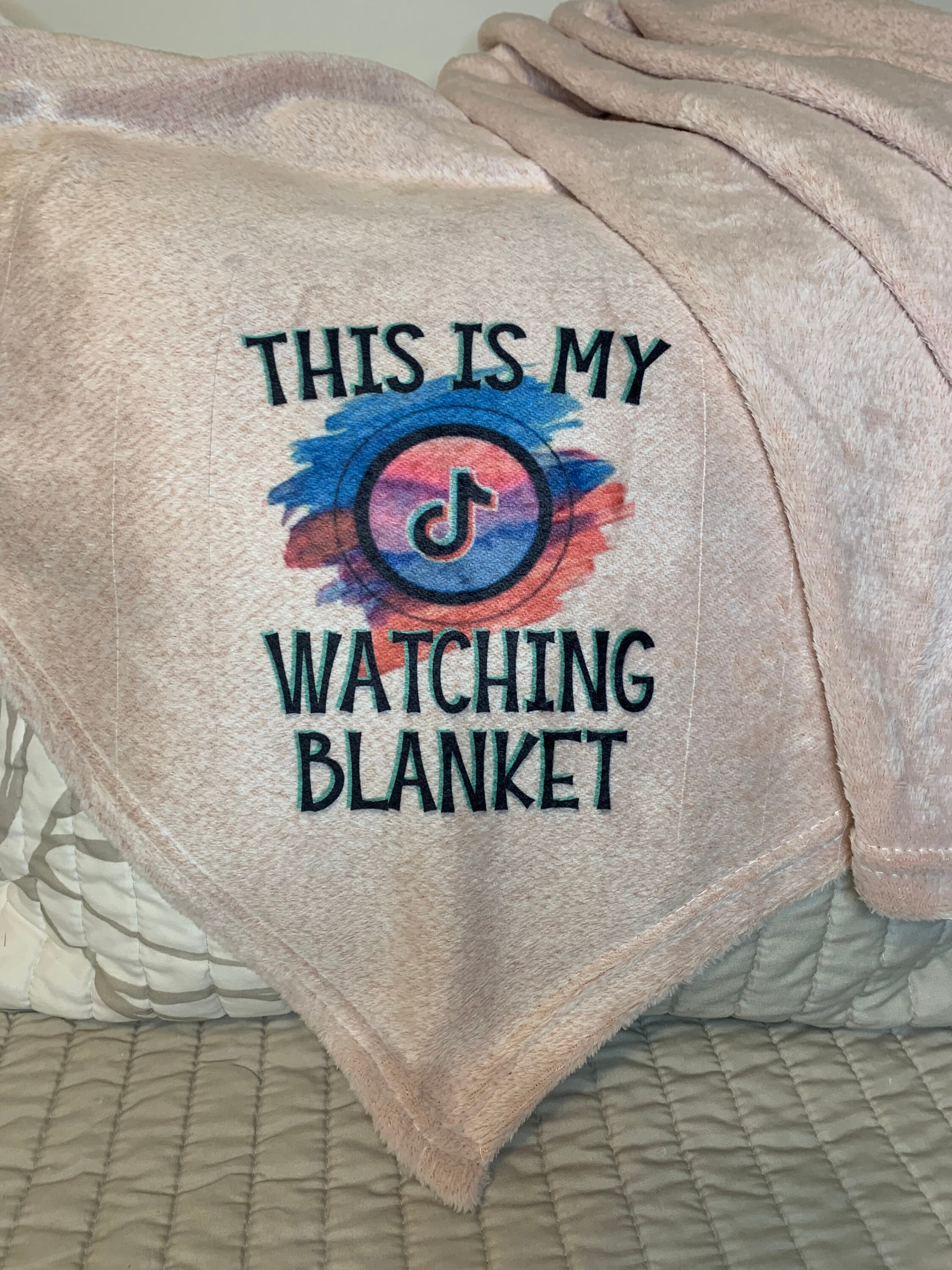 This Is My TikTok Watching Blanket Custom Personalized Etsy