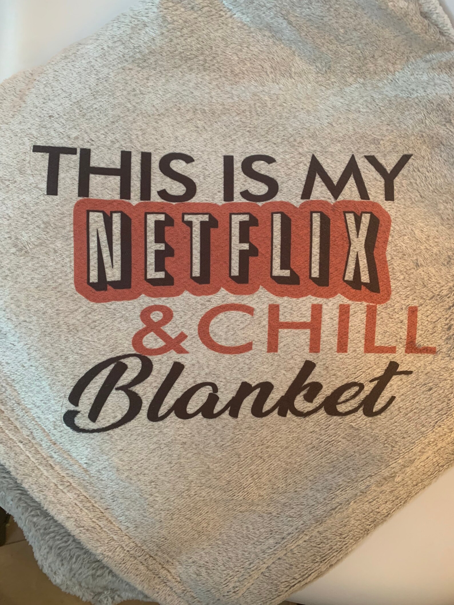 This Is My Netflix and Chill Blanket Throw Custom Personalized Etsy