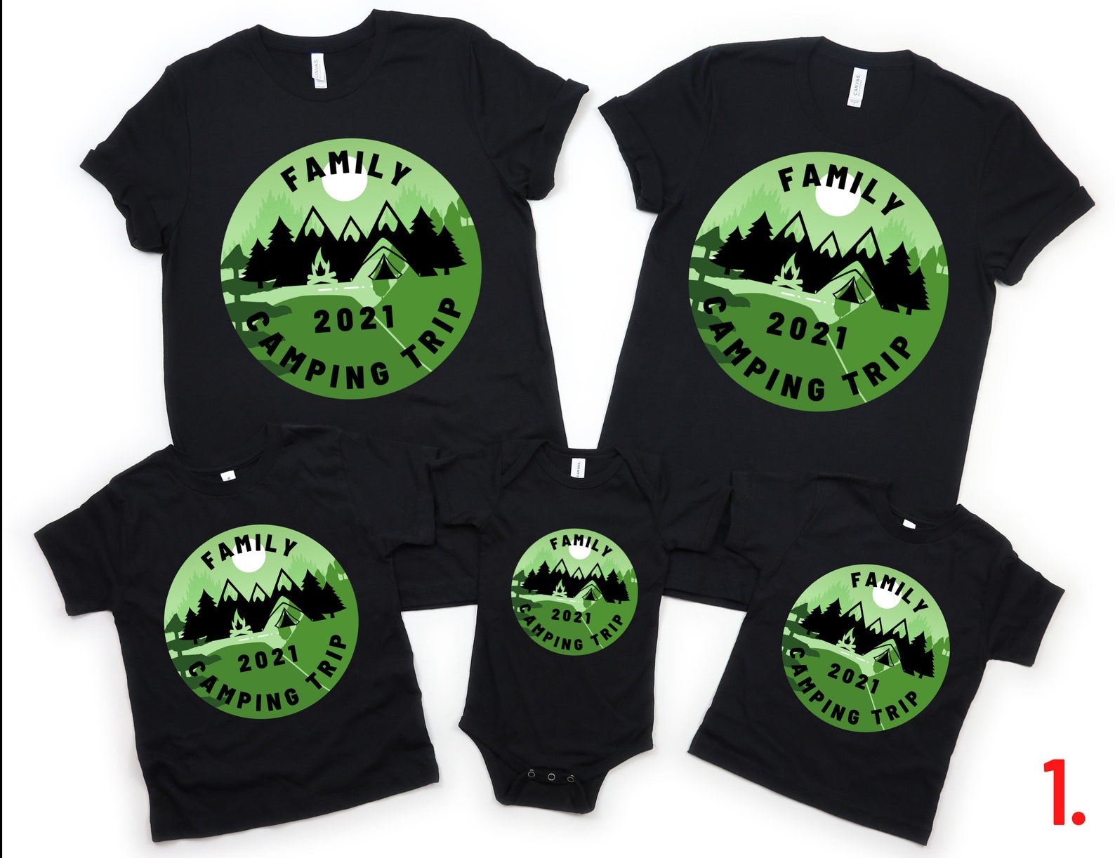 Family Camping T shirt Matching Family Campers Camping Etsy