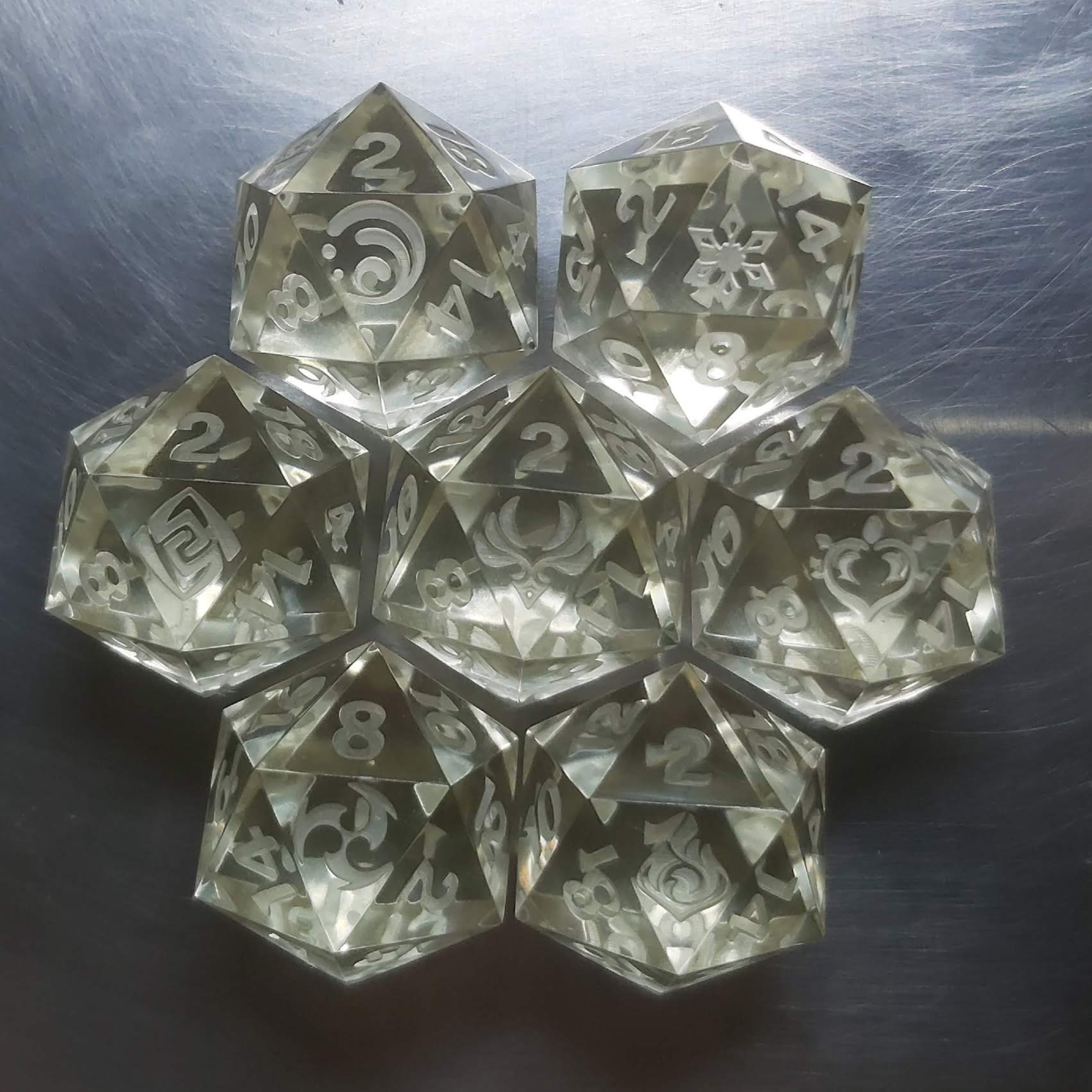Genshin Impact Elements Dice Masters Etsy