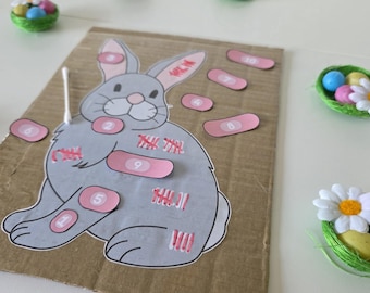 Printable Rabbit Number Matching Game: Preschool Math Activity (PDF)