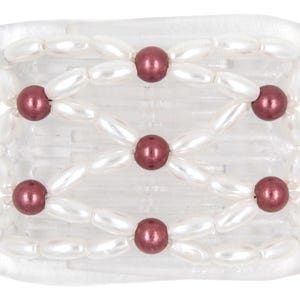 African Butterfly LadyBug Hair Comb - Clear 07 (Small)