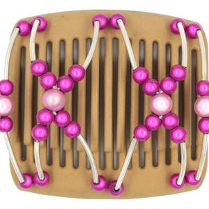 African Butterfly Chameleon Hair Comb - Beada Tube Blonde 20 (Medium)