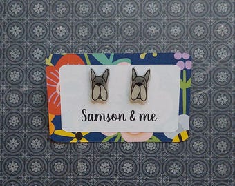 Pendientes de perrito hechos a mano