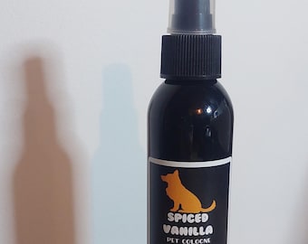 Colonia para perros con aroma a vainilla especiada