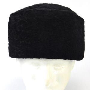 New Papakha Kubanka Natural Fur Karakul Hat Winter Cap Real Sheepskin Hat B3