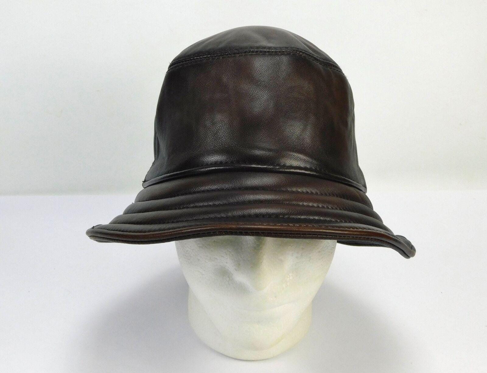 Chic Brown Genuine Lambskin Leather Women\'s Hat Lambskin Luxe Ascot Cap – Village Hat Shop main image 3