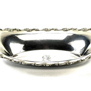Antique Victorian A. Stowell & Co. Sterling Silver Floral Dish