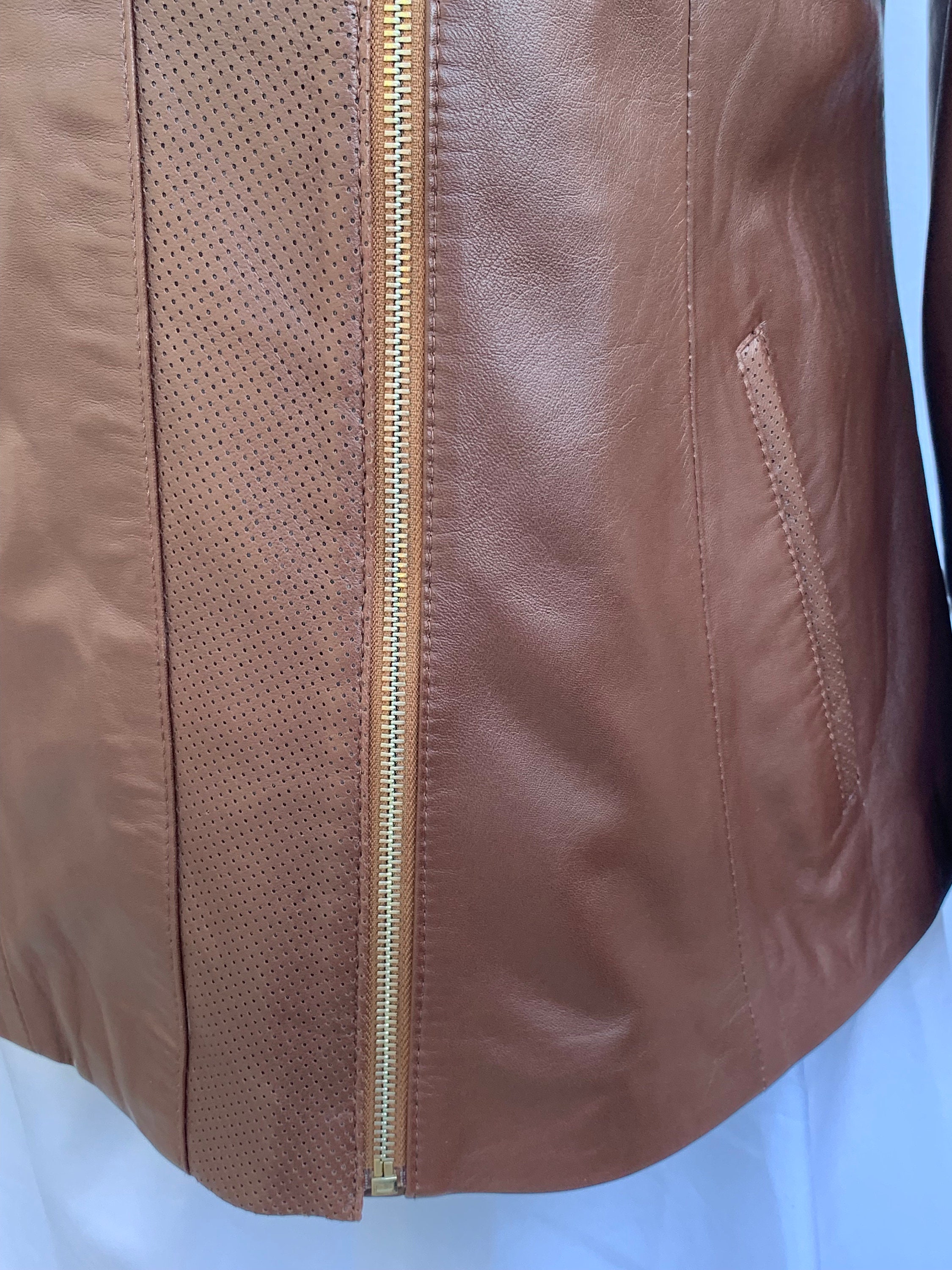 New Genuine Leather Lambskin Brown Women's Designers Bell Shaped Jacket ...