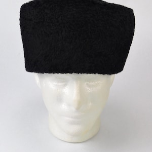 New Papakha Kubanka Natural Fur Karakul Hat Winter Cap Real Sheepskin Hat B5