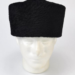 New Papakha Kubanka Natural Fur Karakul Hat Winter Cap Real Sheepskin Hat B6