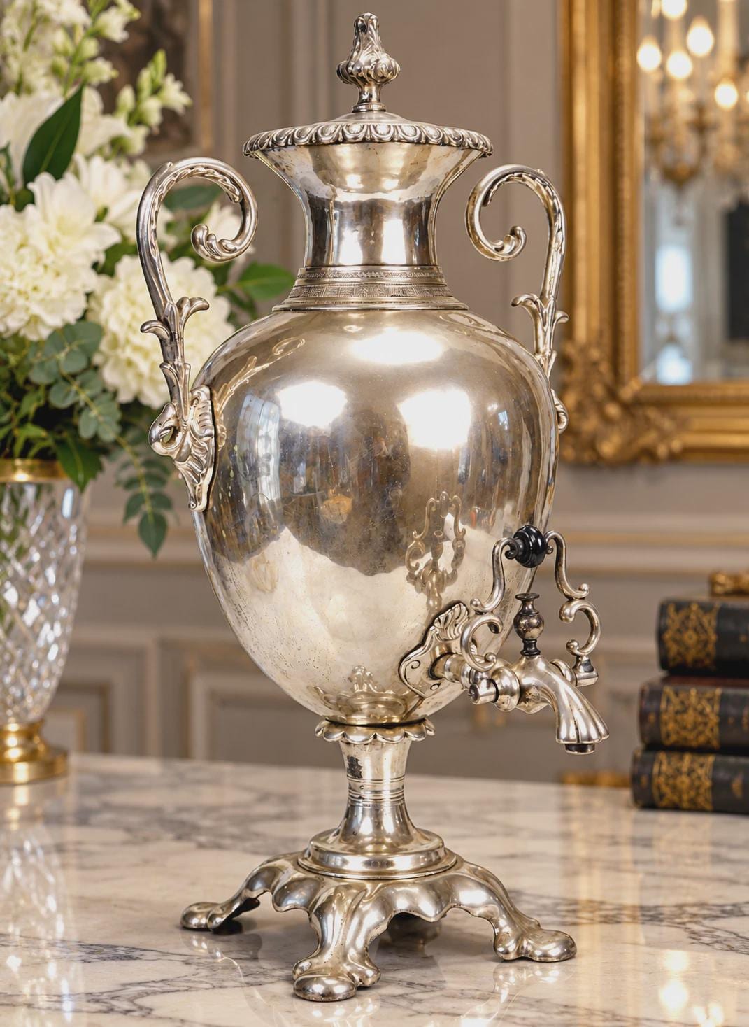 Vintage Silver Coffee Urn - Etsy