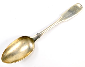 Antique European Georgian Sterling Silver 84 Serving Sauce Spoon 78 g