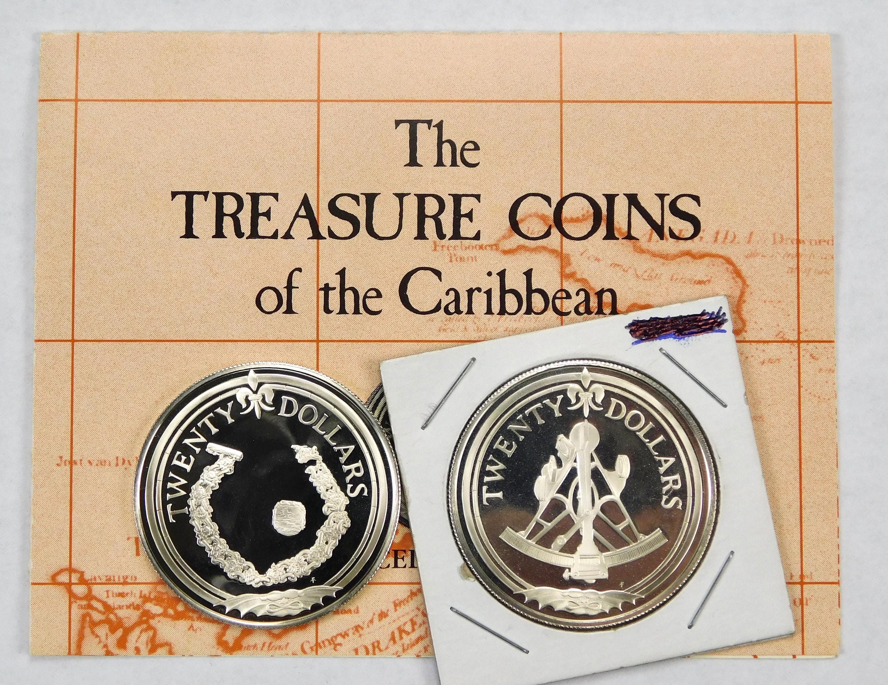 Vintage 1985 Franklin Mint Treasure Coins of the Caribbean 2