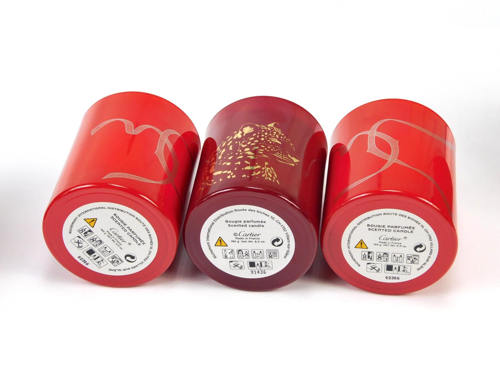 Set of 3 Cartier Panthère Scented Candles New Old Stock Made in