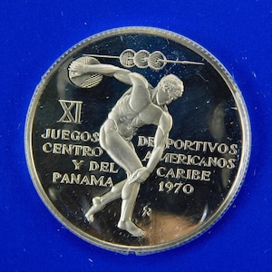 1970 Republic of Panama 5 Balboas 1 oz Silver Coin