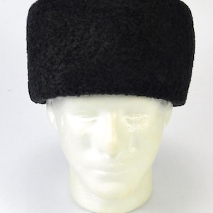 New Papakha Kubanka Natural Fur Karakul Hat Winter Cap Real Sheepskin Hat B4