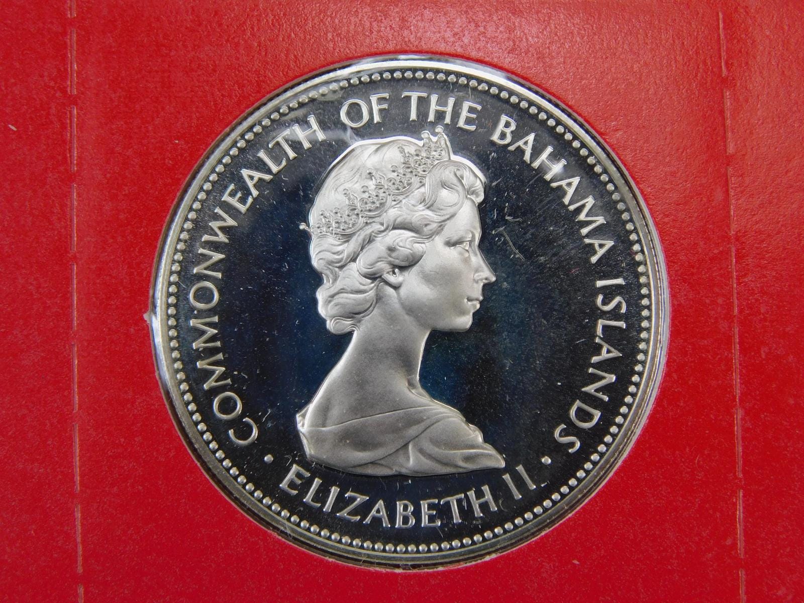 1971 Bahama Bahamas Islands Franklin Mint Sterling Silver 2 Dollar