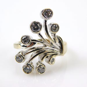 Designer 14K White Gold Diamond Ring