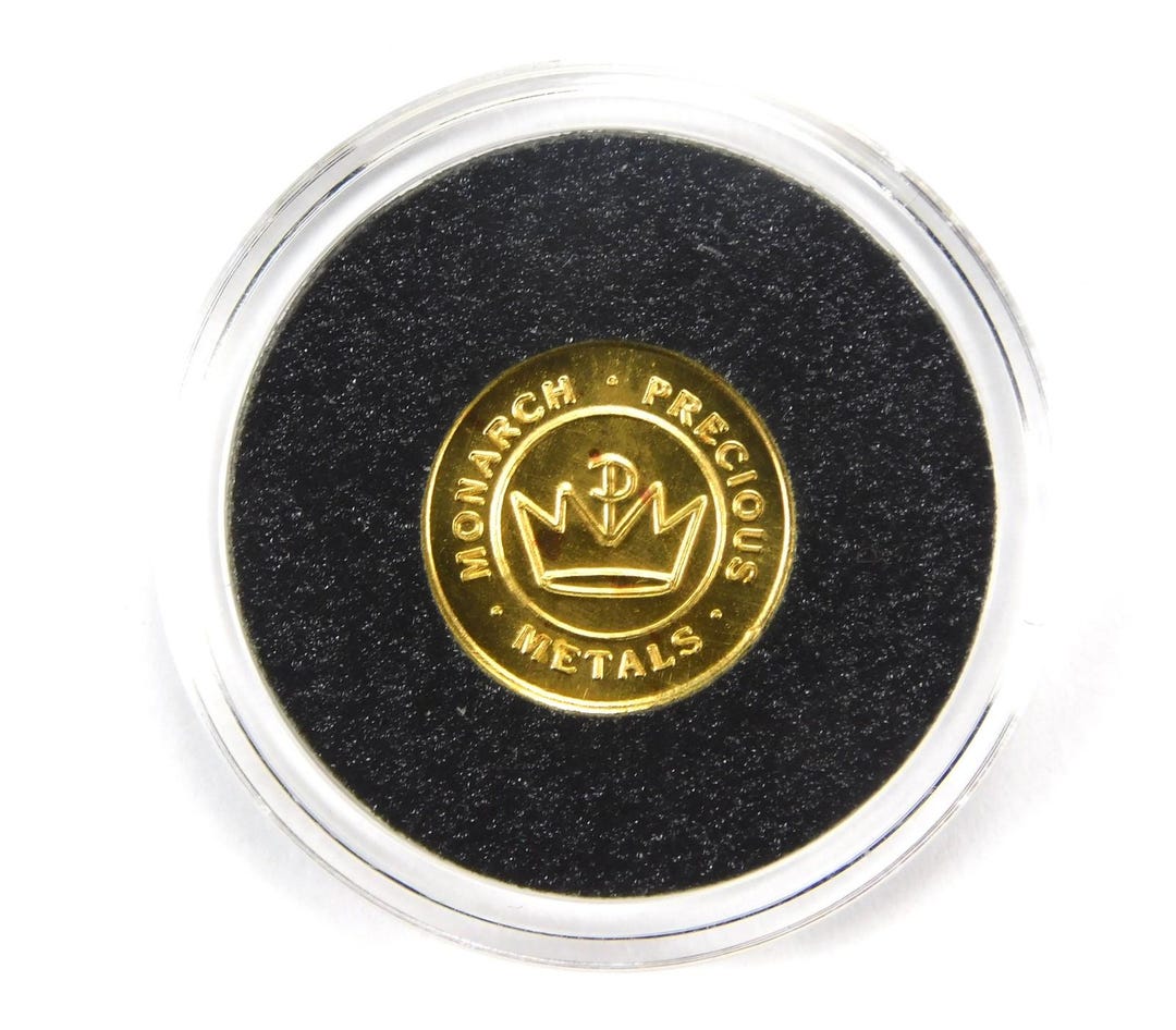 First Grage Gold 1 Gram .9999 Fine Gold Round Monarch Precious Metals Tall Ship Gold ...