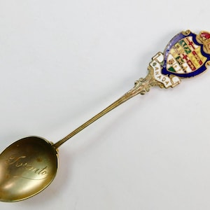 Vintage Toronto Canada Enameled Collectable Souvenir Spoon Teaspoon