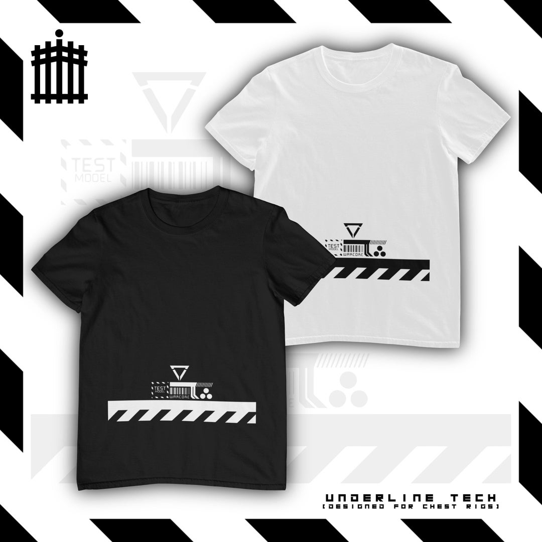 Underline Tech (designed for Chest Rigs) - Techwear T-shirt - Tech Wear ...