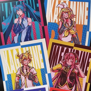 Vocaloid Prints (Miku-Rin-Len-Luka-Kaito-Meiko)