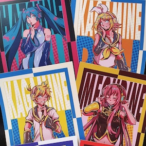 Vocaloid Prints (Miku-Rin-Len-Luka-Kaito-Meiko)