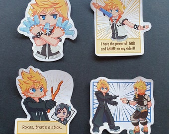 Kingdom Hearts Roxas Funny Stickers