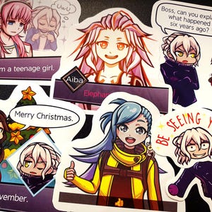 AI: The Somnium Files Funny Stickers (SPOILERS!)