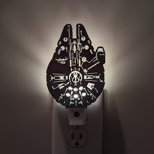 3D Printed Millennium Falcon Night Light: Star Wars Gift