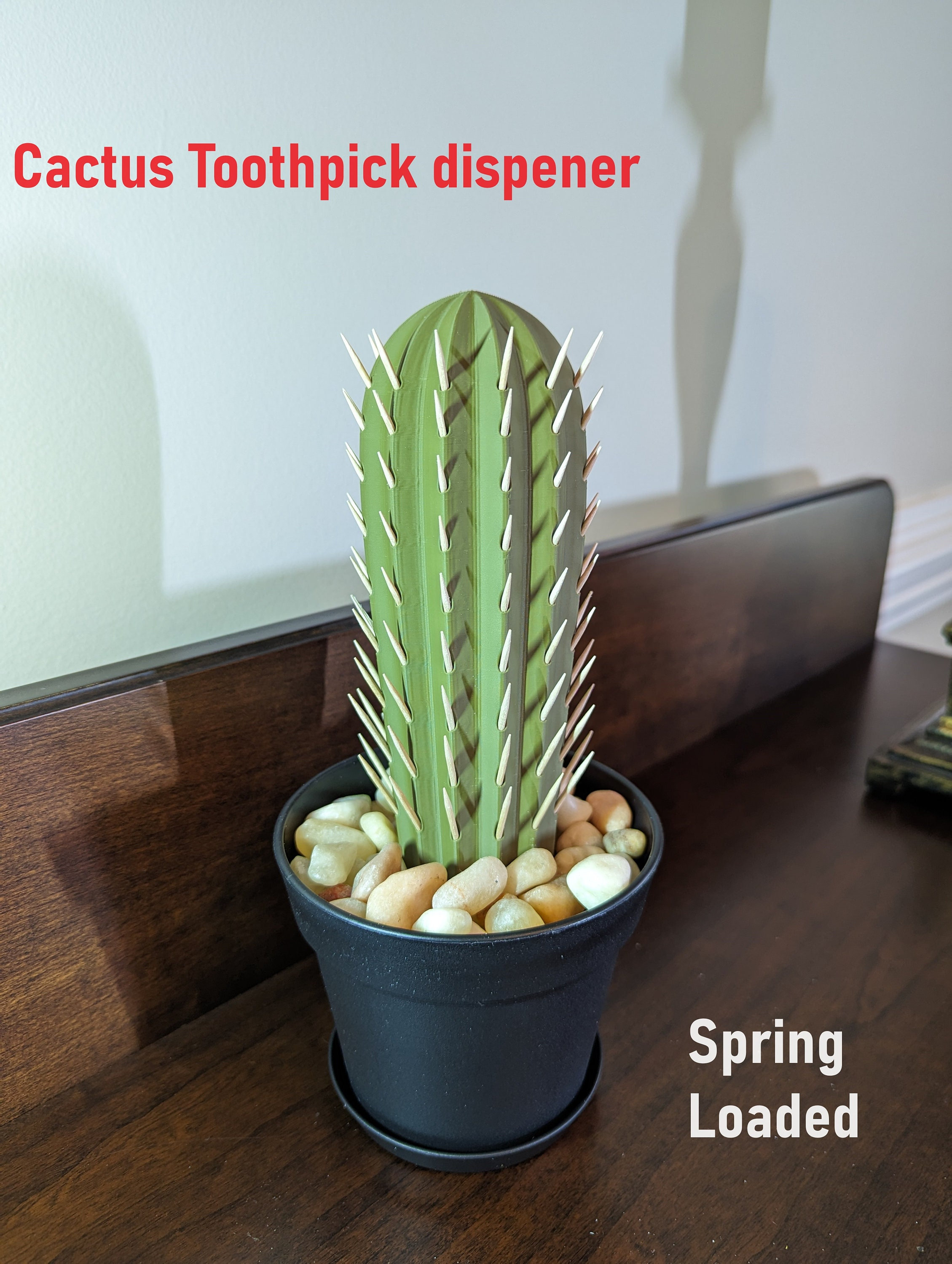 3D Printed Cactus Toothpick Holder: Succulent Plant Decor - Etsy