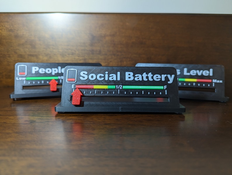 Social Battery desktop indicator People meter Show your mood Stress Level People Out image 2