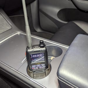 Yaesu FT5D Radio Cup Holder: Car Radio Stand